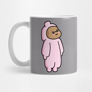 simple cute couple animation girl's side Mug